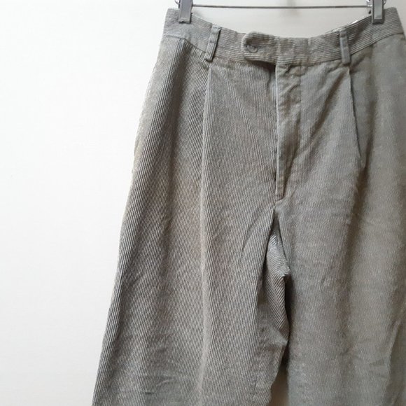 vintage sage green corduroy trousers - Picture 3 of 6